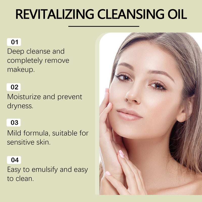Gentle Facial Cleansing Oil Makeup Remover for Sensitive Skin, Moisturizing Cleansing Liquid, 100ml Hydrating Skin Care